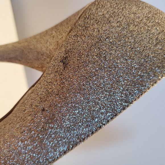 Gold Glitter Heels - Picture 6 of 8